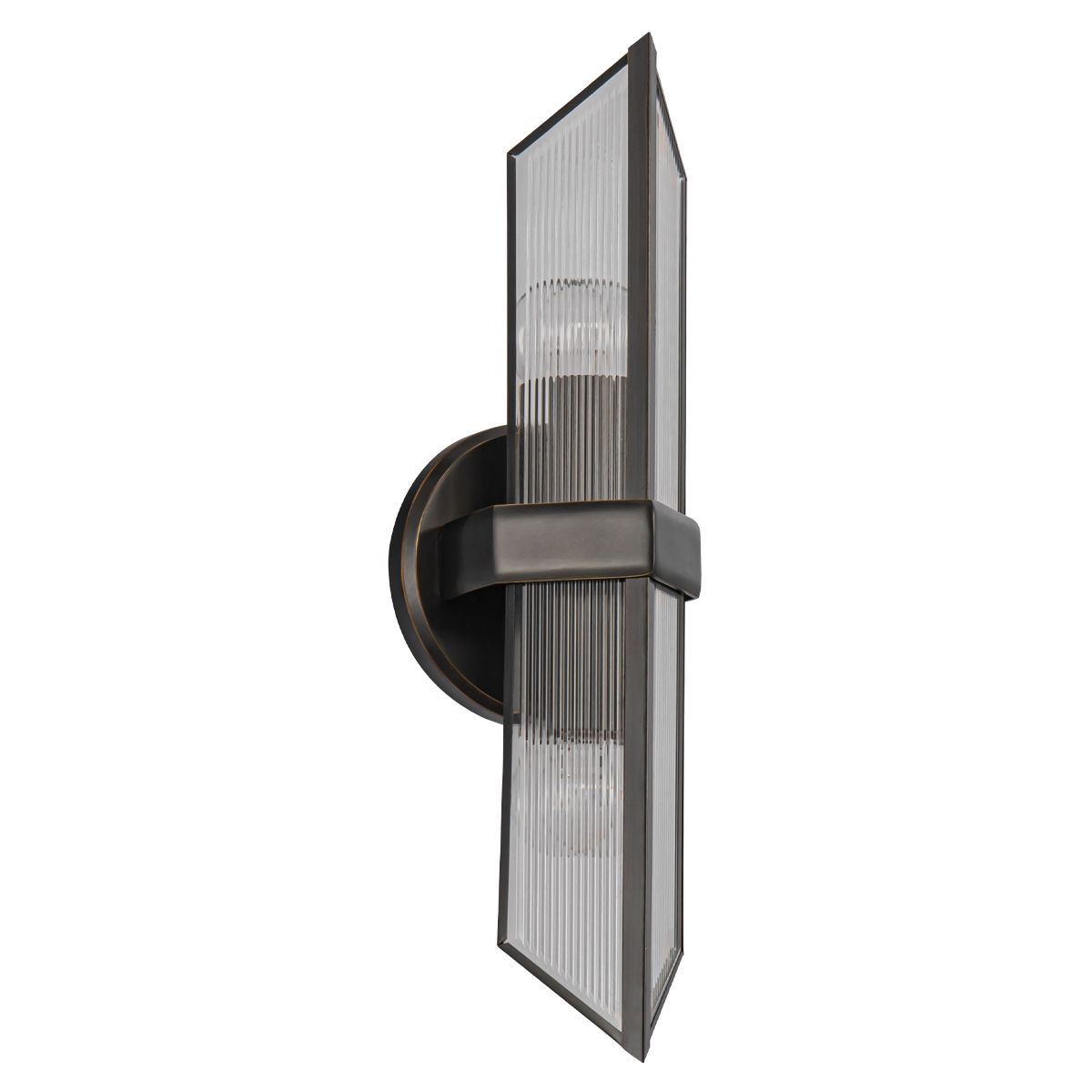 Quintiesse Cairo 2 Light Wall Light - Urban Bronze