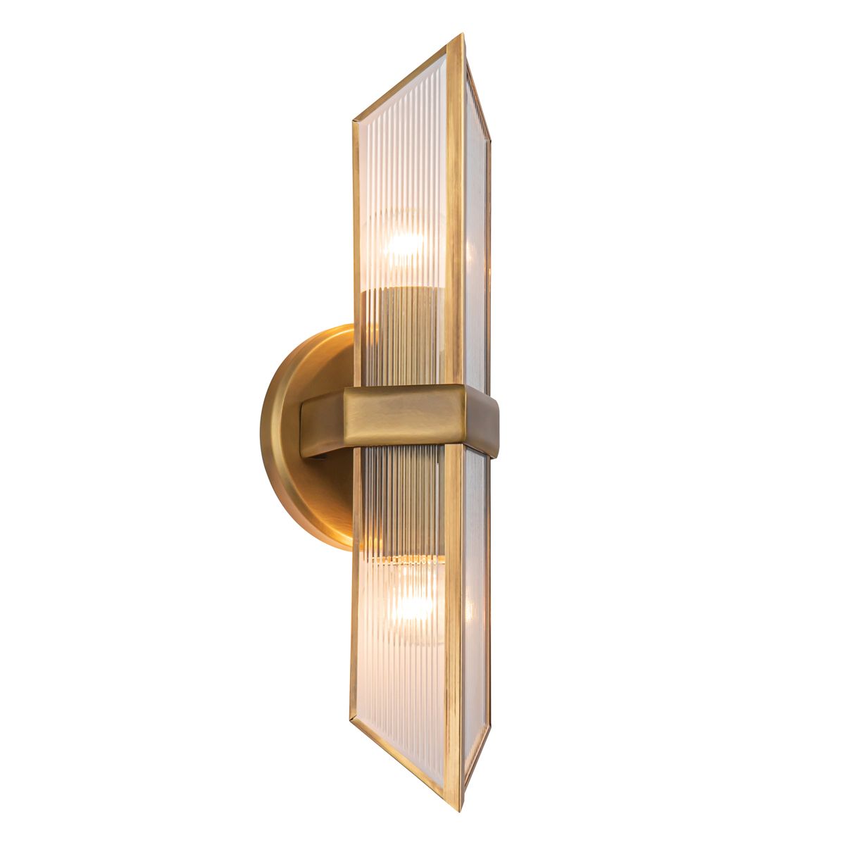 Quintiesse Cairo 2 Light Wall Light - Vintage Brass