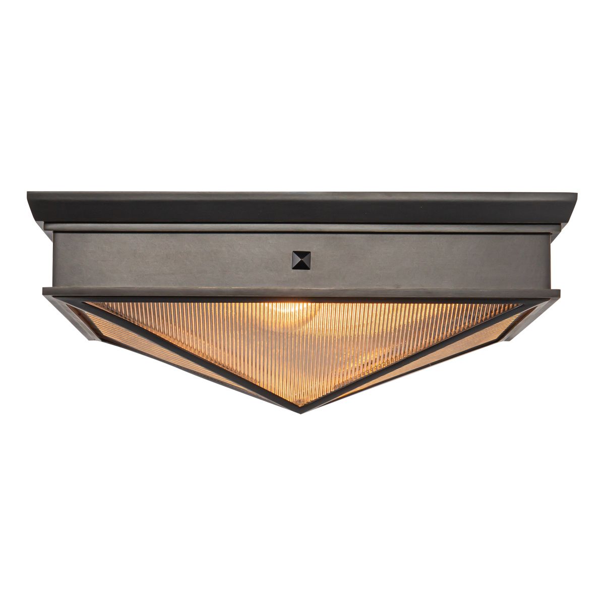 Quintiesse Cairo 2 Light Flush - Urban Bronze