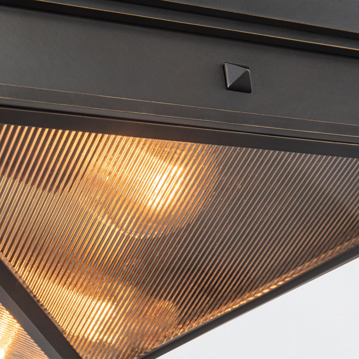 Quintiesse Cairo 2 Light Flush - Urban Bronze