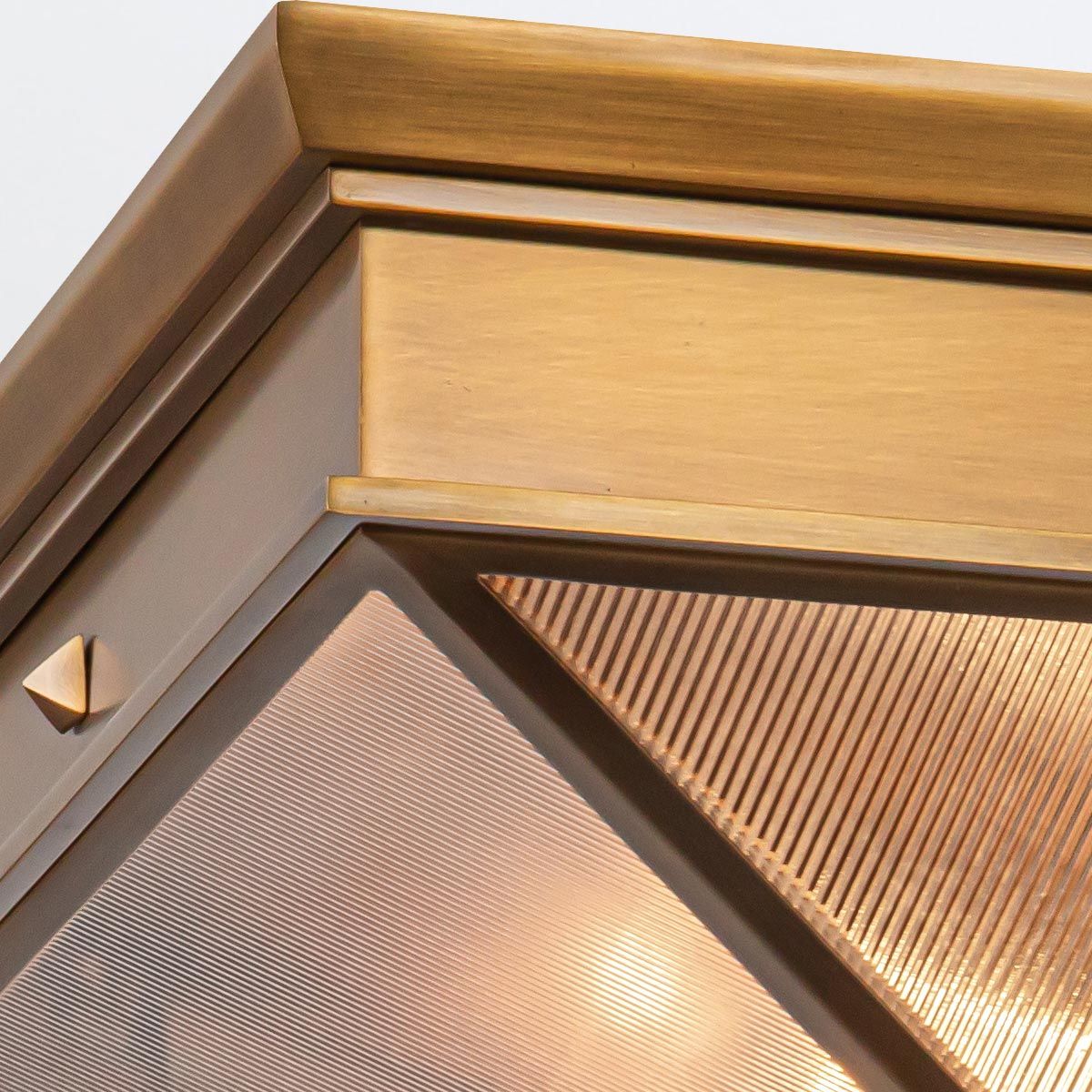 Quintiesse Cairo 2 Light Flush - Vintage Brass