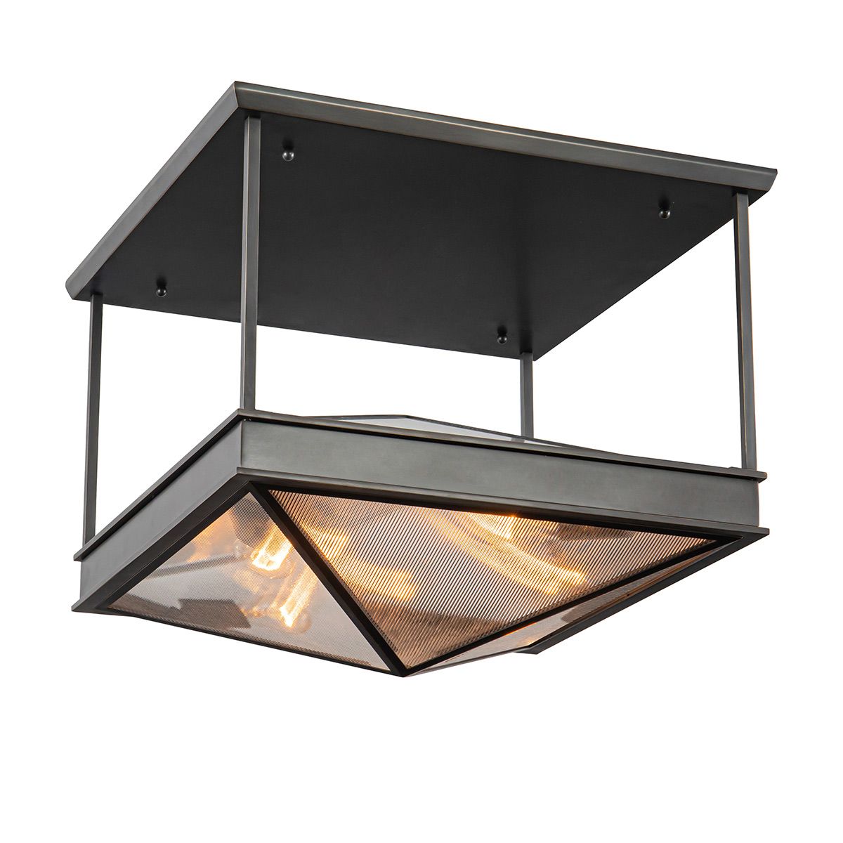 Quintiesse Cairo 4 Light Semi-Flush - Urban Bronze