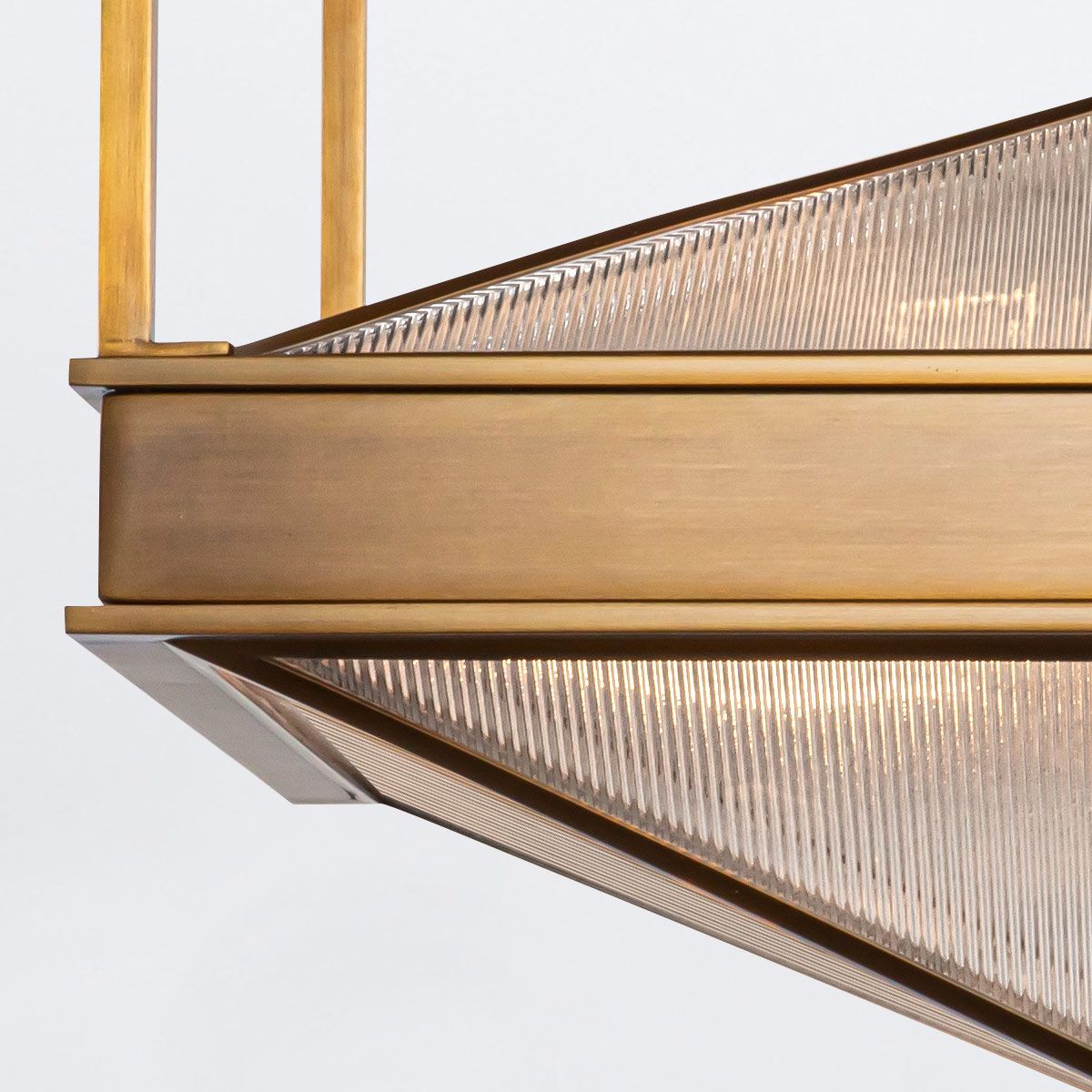 Quintiesse Cairo 4 Light Semi-Flush - Vintage Brass