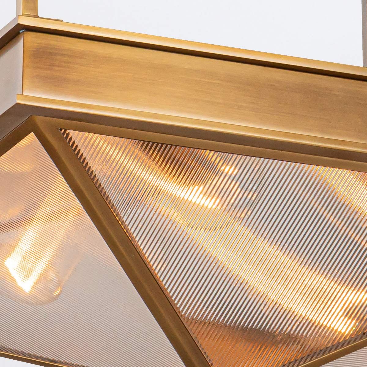 Quintiesse Cairo 4 Light Semi-Flush - Vintage Brass