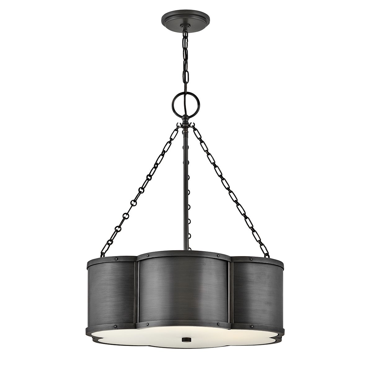 Quintiesse Chance 3 Light Pendant - Blackened Brass