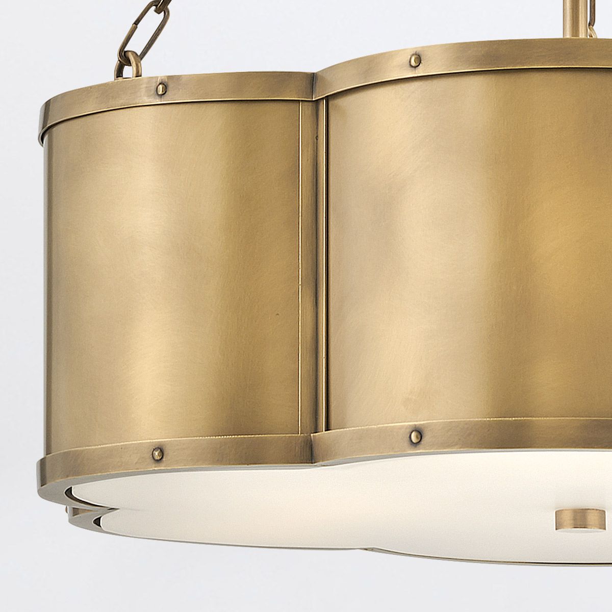 Quintiesse Chance 3 Light Pendant - Heritage Brass