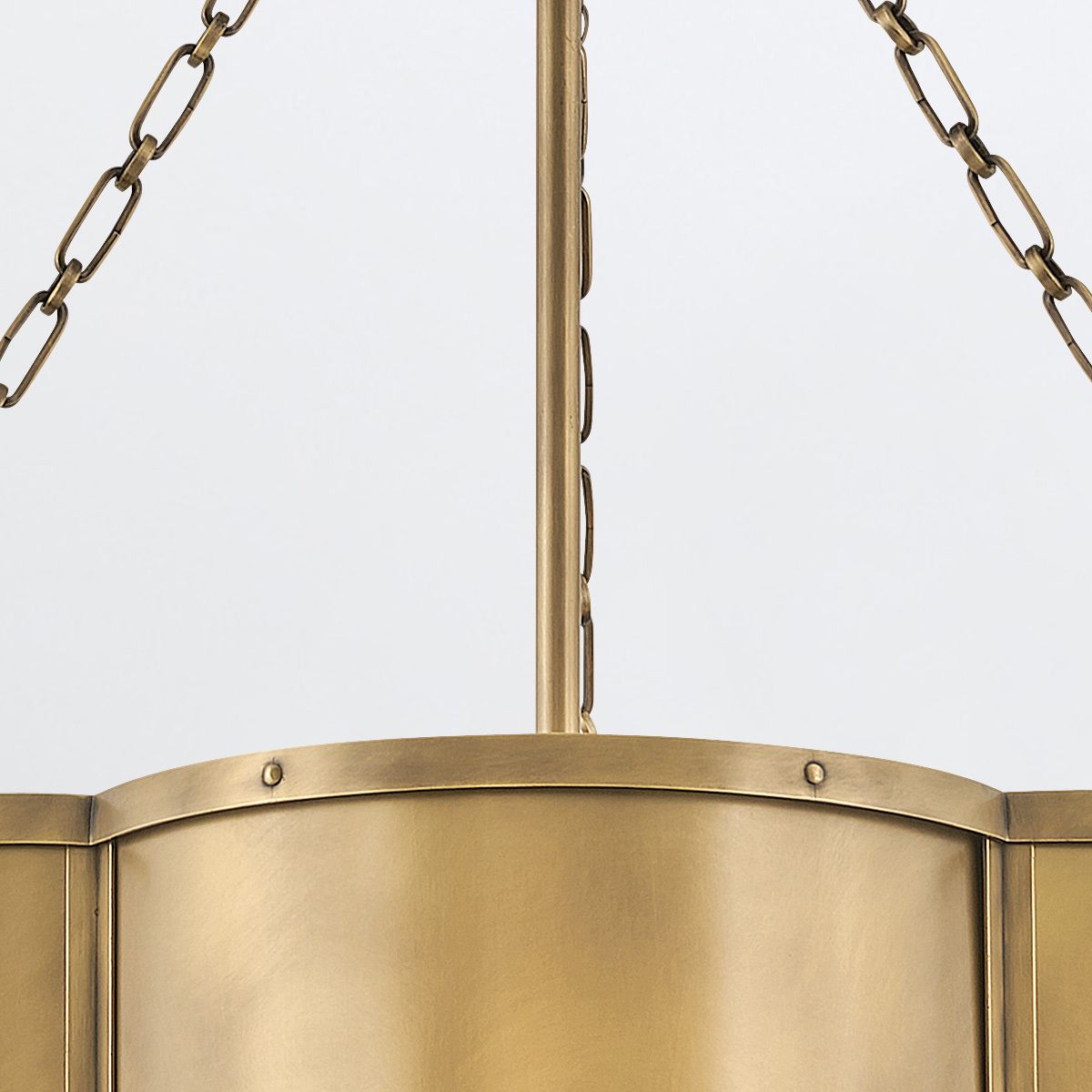 Quintiesse Chance 3 Light Pendant - Heritage Brass