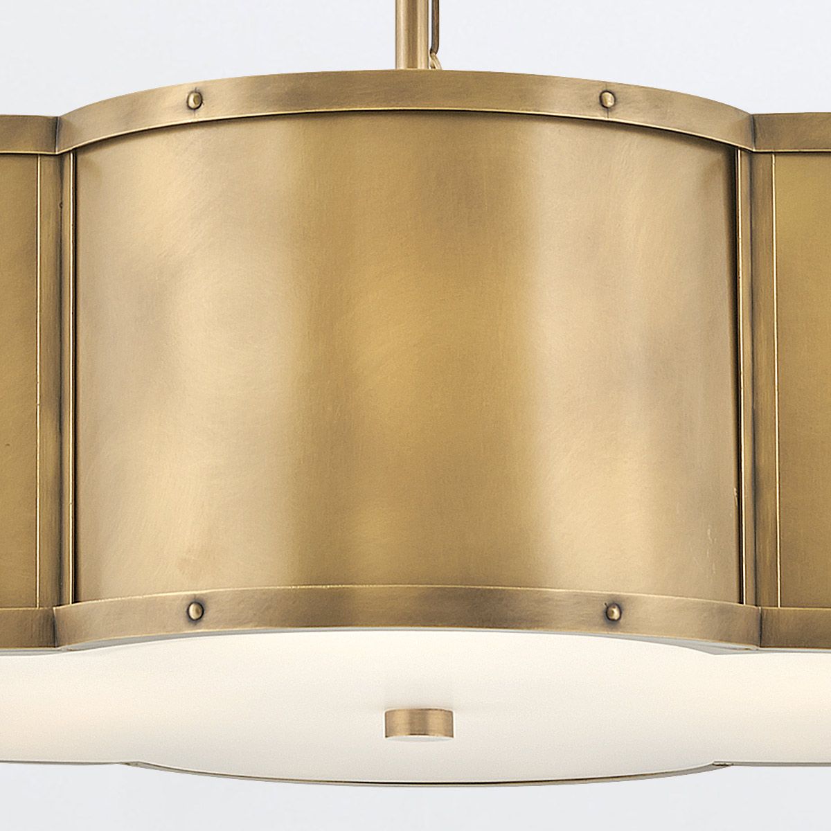 Quintiesse Chance 3 Light Pendant - Heritage Brass