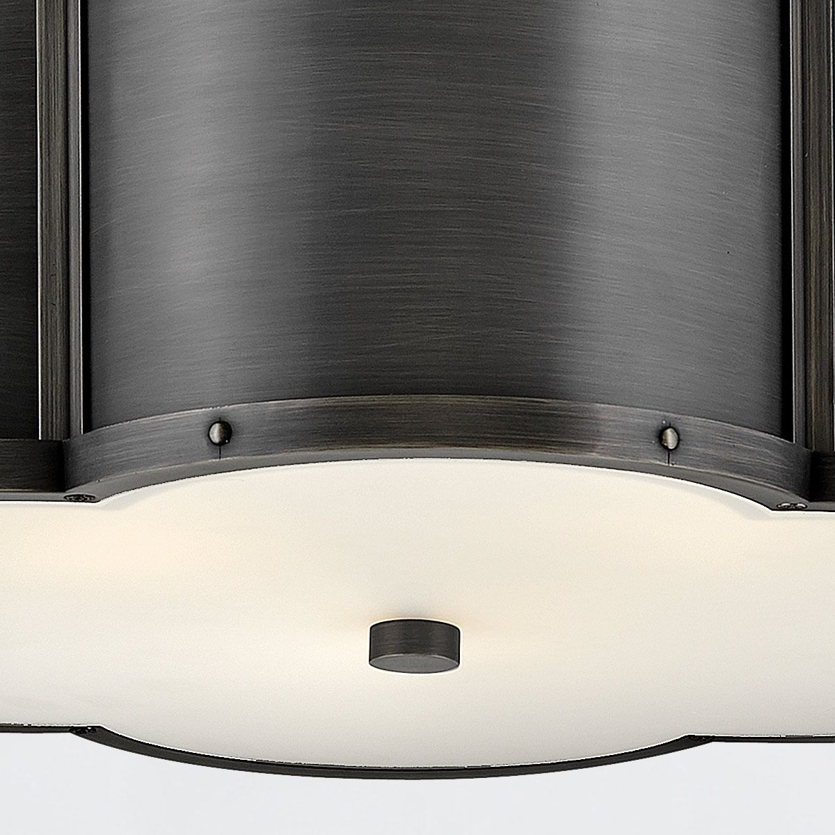 Quintiesse Chance 3 Light Medium Semi-Flush - Blackened Brass