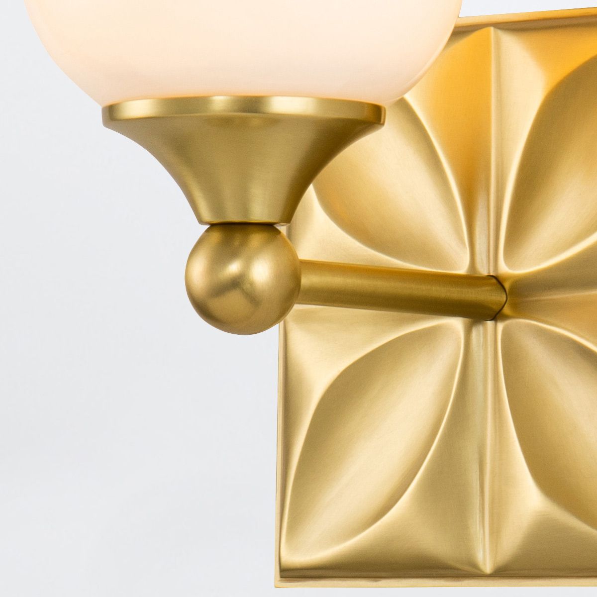 Quintiesse Epsilon 1 Light Wall Light - Aged Brass