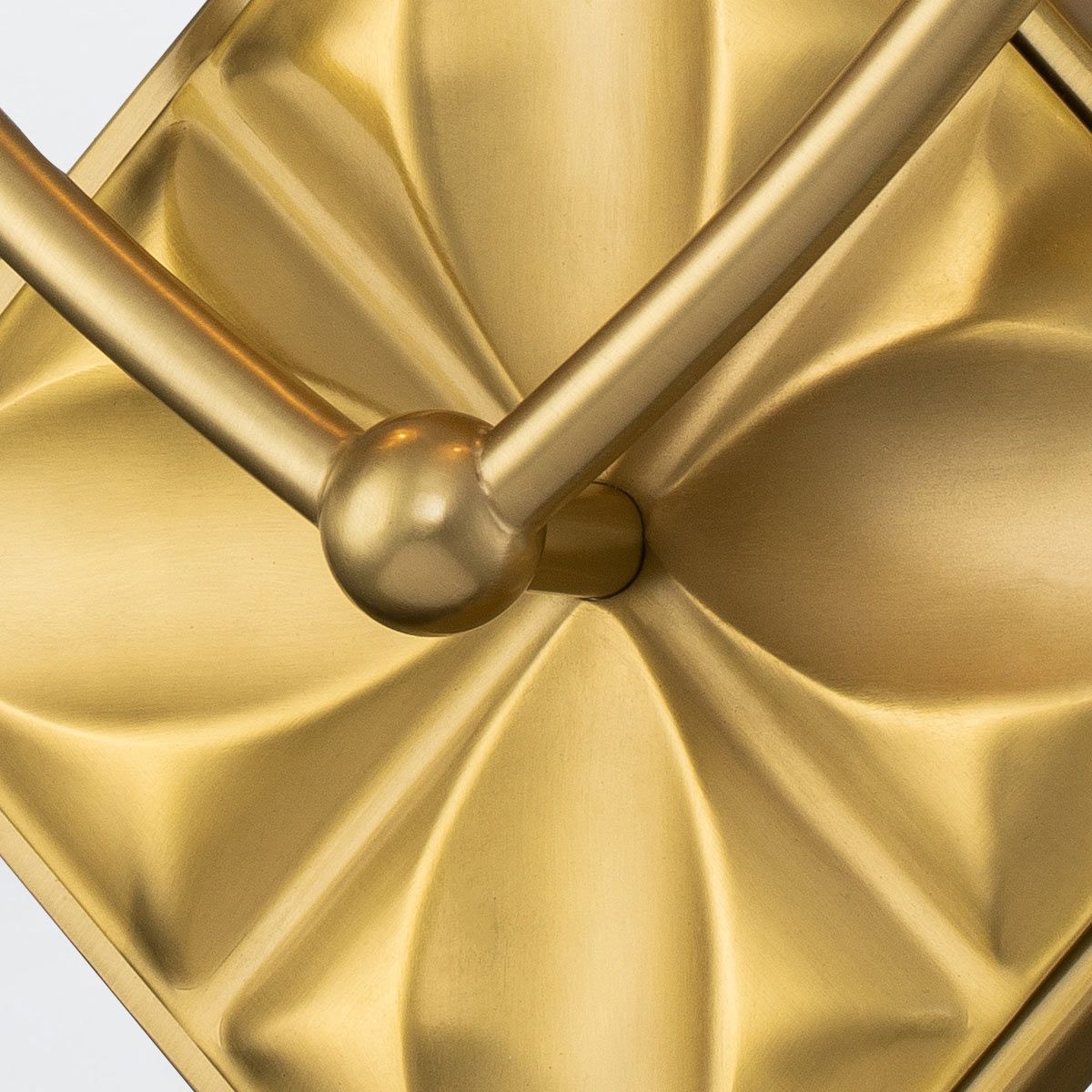 Quintiesse Epsilon 2 Light Wall Light - Aged Brass