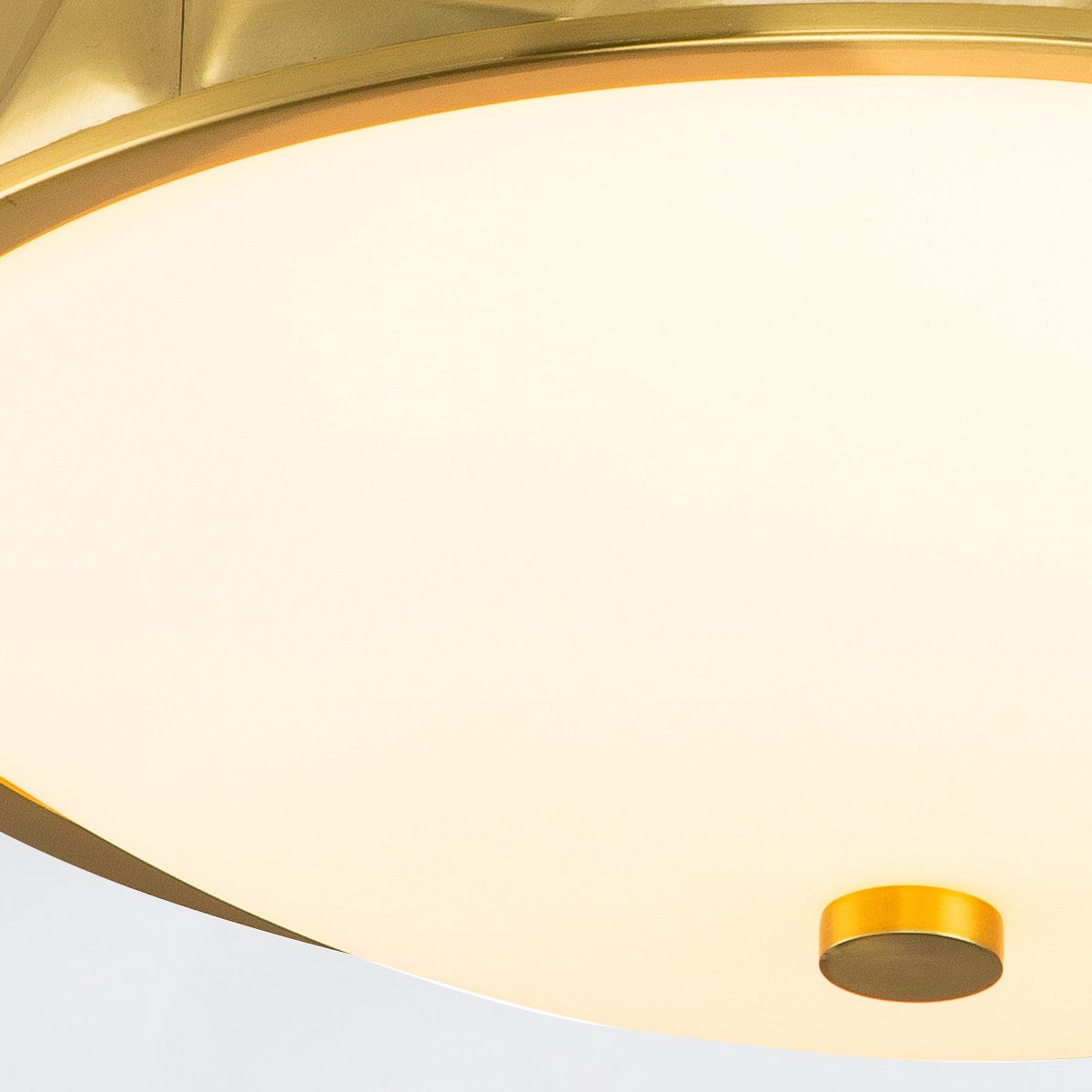 Quintiesse Epsilon 3 Light Ceiling Flush - Aged Brass