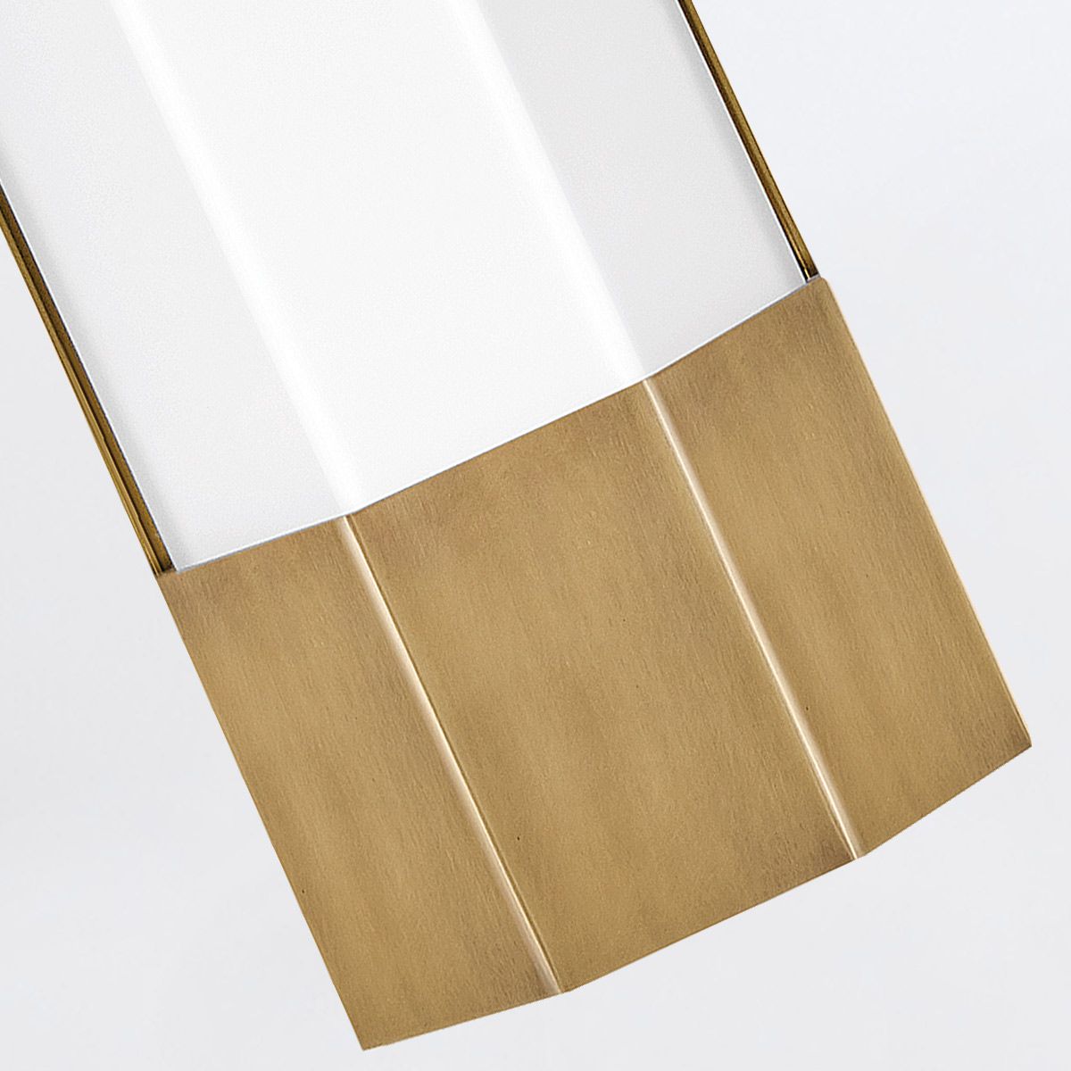 Quintiesse Facet Large LED Wall Light - Heritage Brass