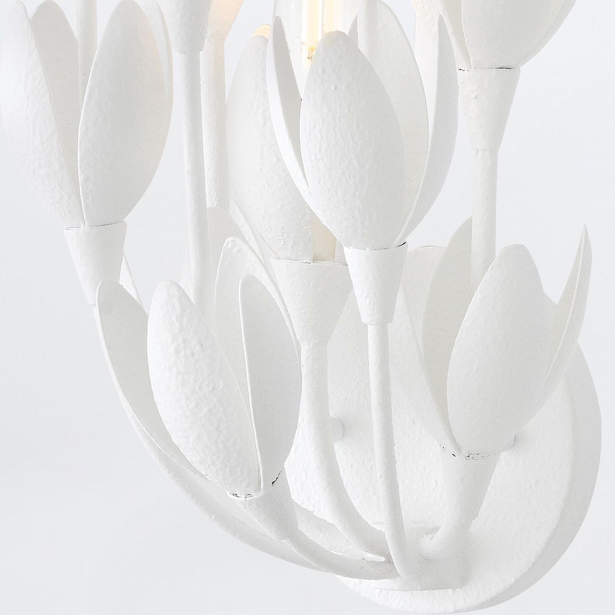 Quintiesse Flora 3 Light Wall Light - Textured Plaster