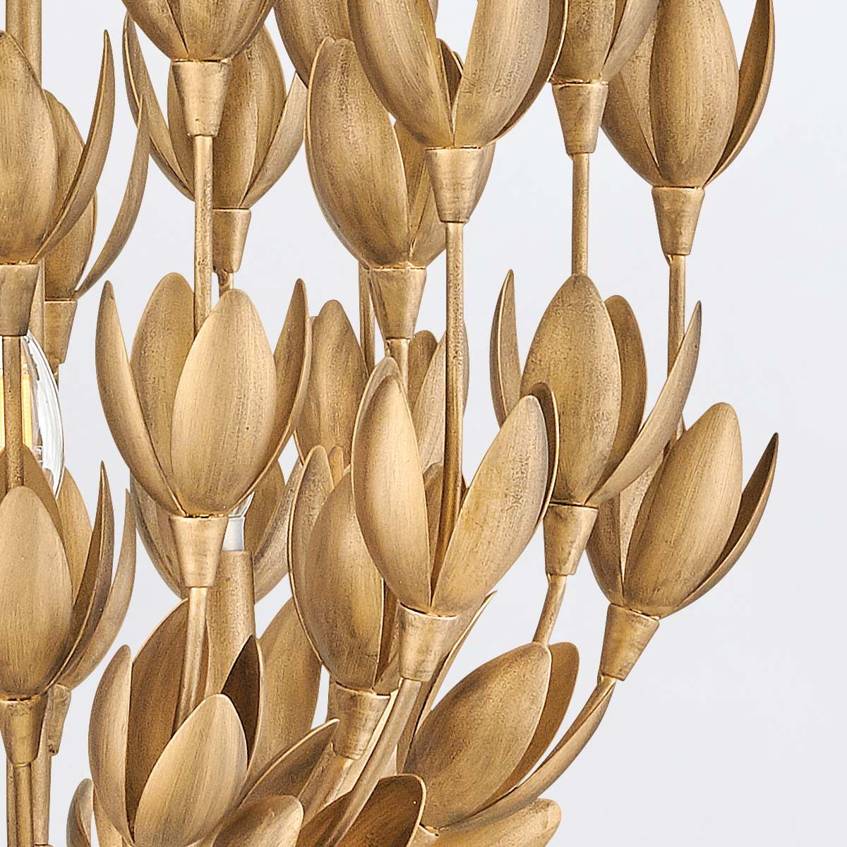 Quintiesse Flora 3 Light Duo-Mount Pendant - Burnished Gold