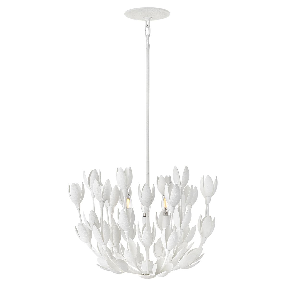 Quintiesse Flora 3 Light Duo-Mount Pendant - Textured Plaster