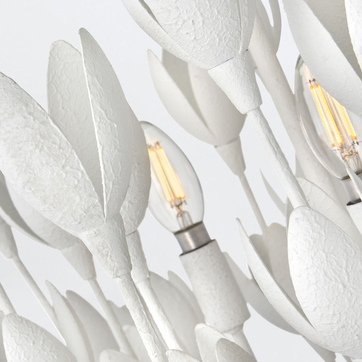 Quintiesse Flora 3 Light Duo-Mount Pendant - Textured Plaster