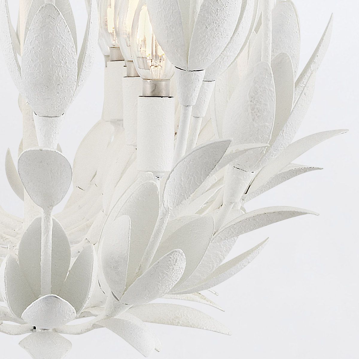 Quintiesse Flora 3 Light Duo-Mount Pendant - Textured Plaster