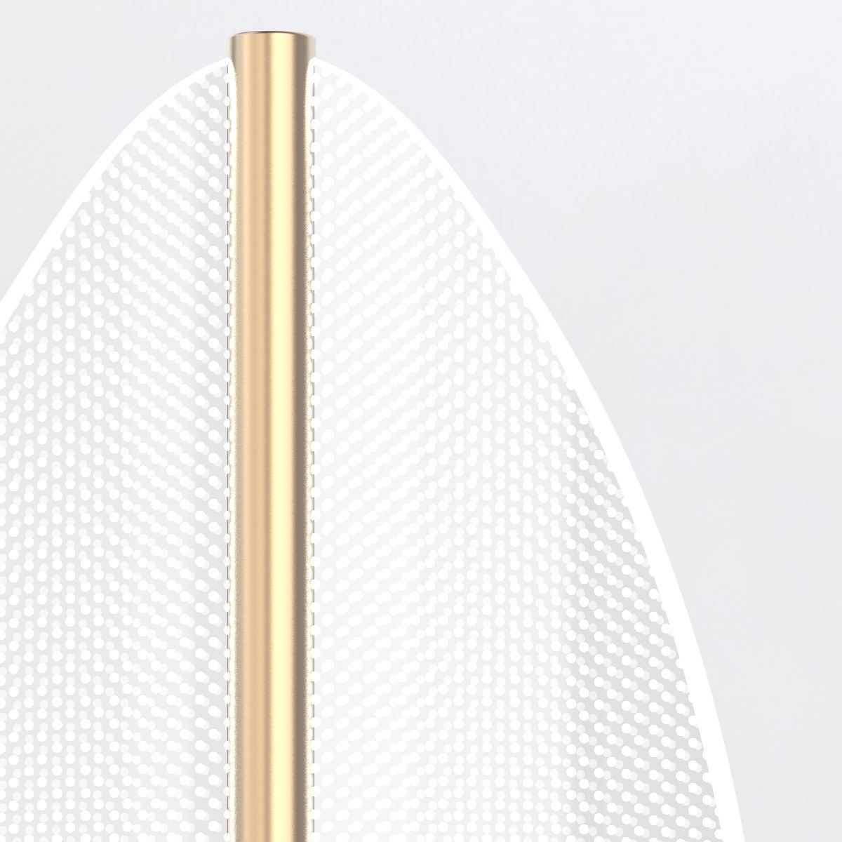 Quintiesse Floriana 1 Leaf LED Wall Light - Natural Brass