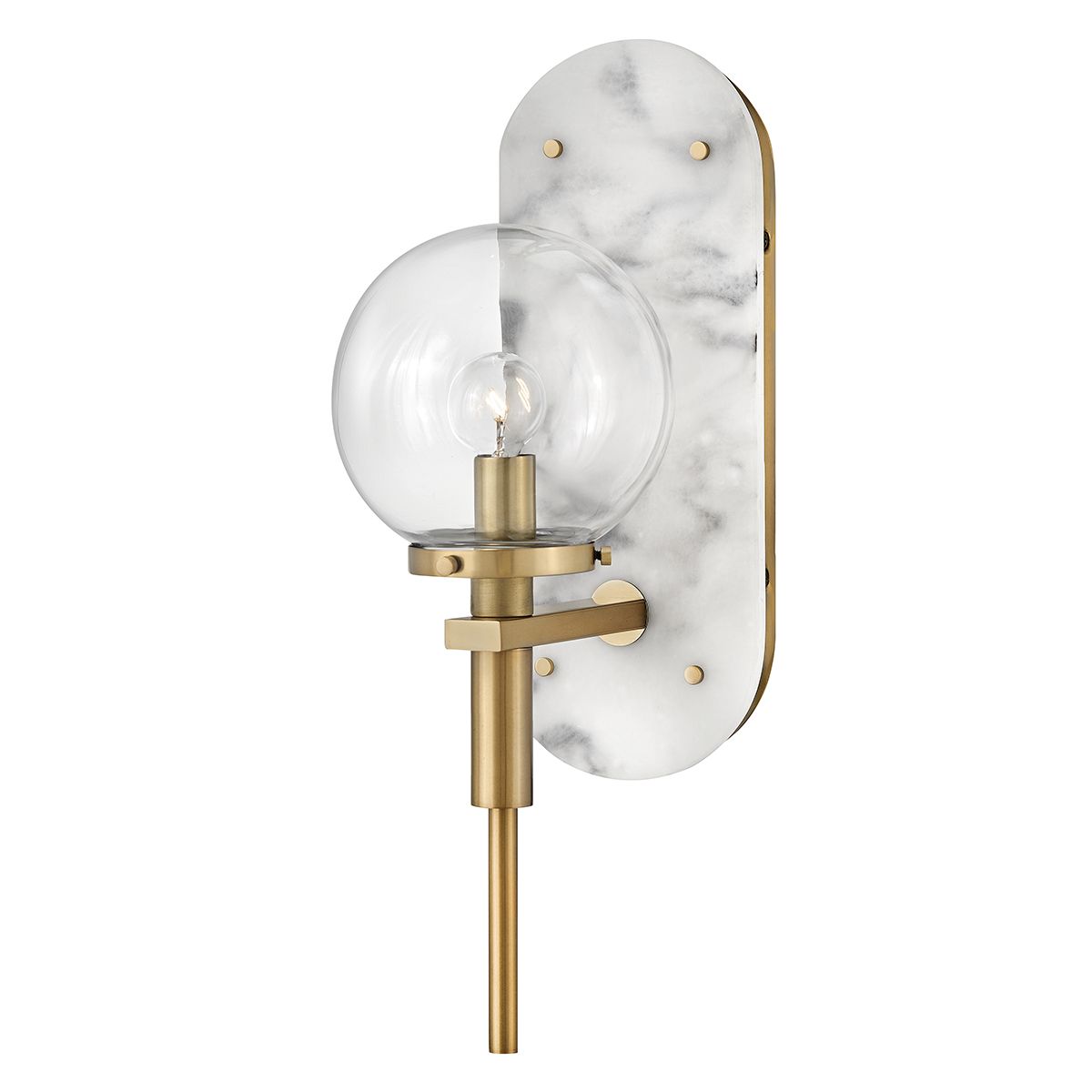 Quintiesse Gilda 1 Light Wall Light - Heritage Brass