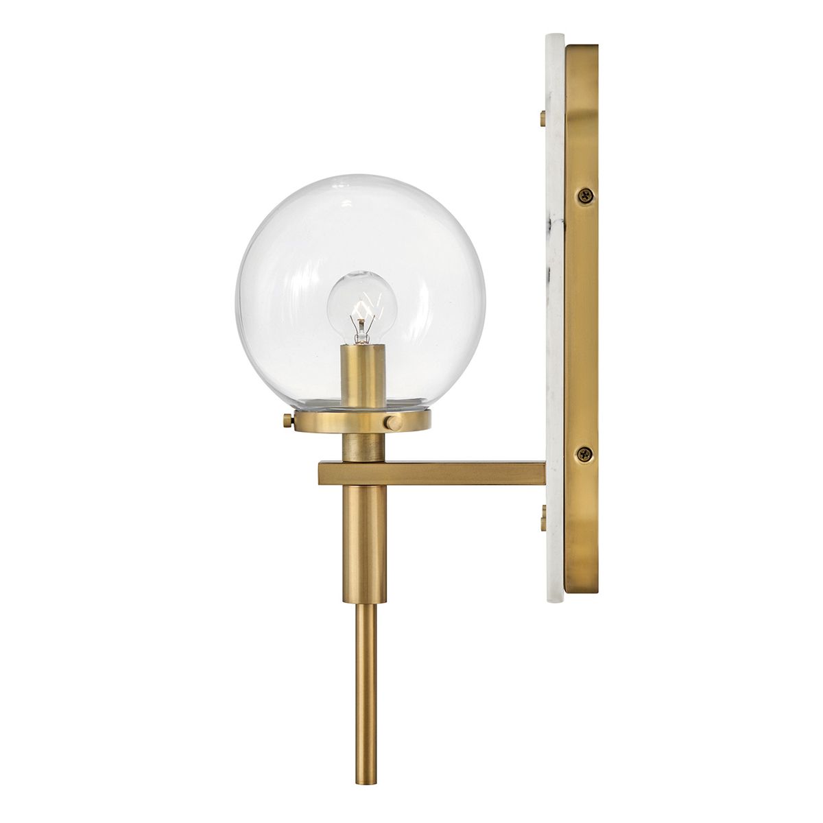 Quintiesse Gilda 1 Light Wall Light - Heritage Brass