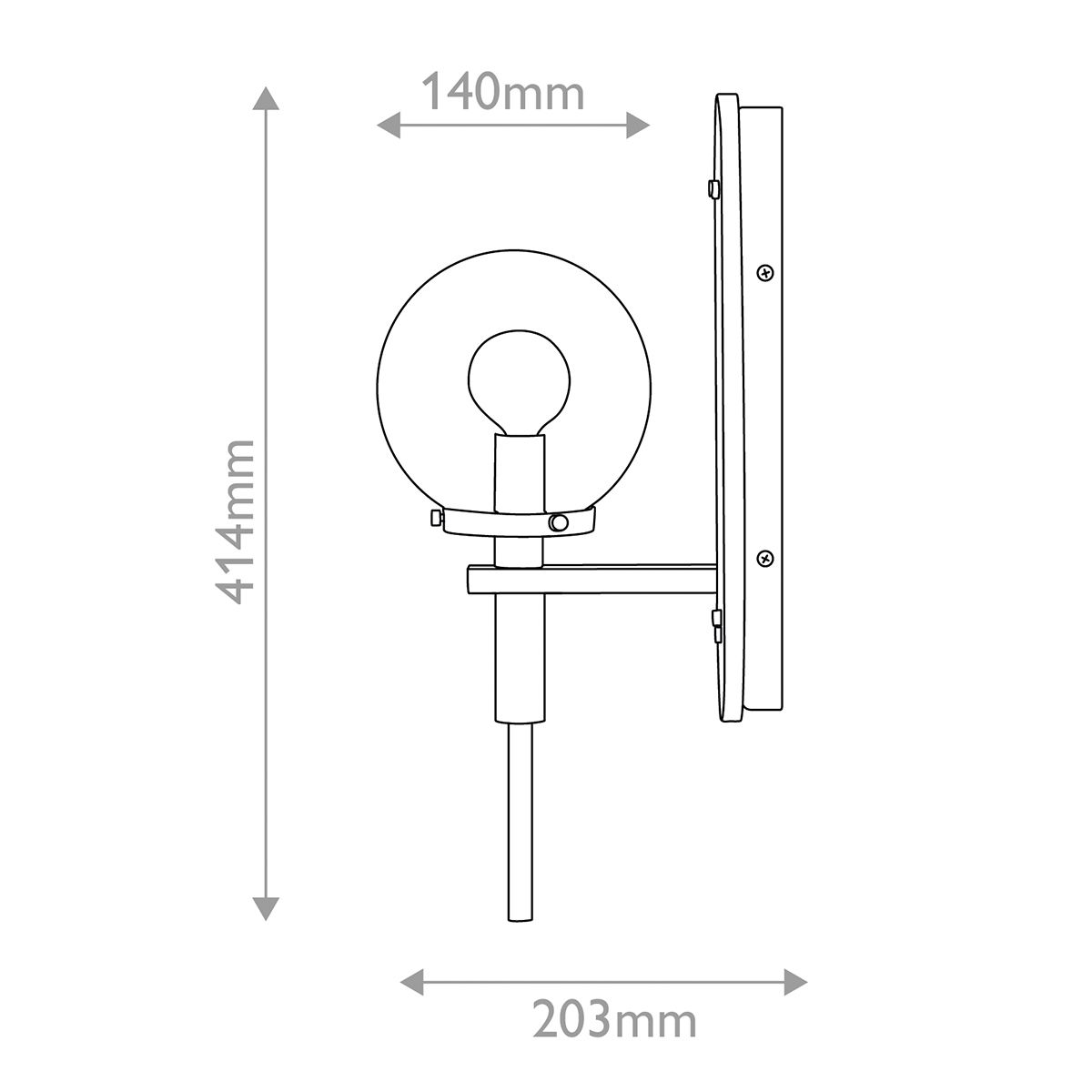 Quintiesse Gilda 1 Light Wall Light - Heritage Brass