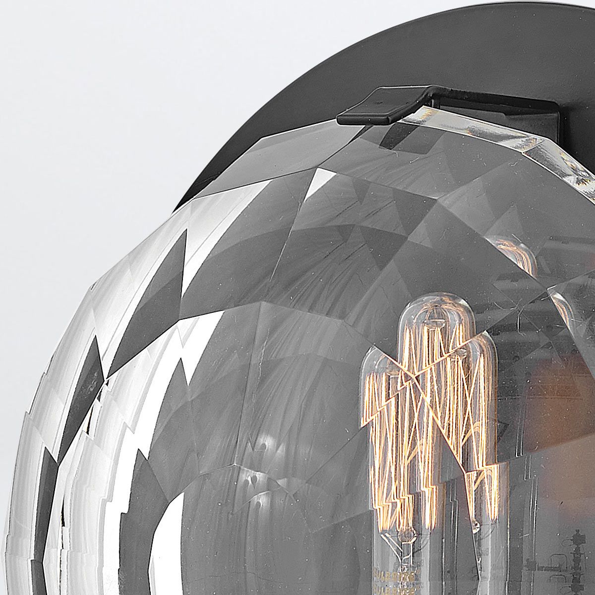 Quintiesse Leo 1 Light Wall Light - Black