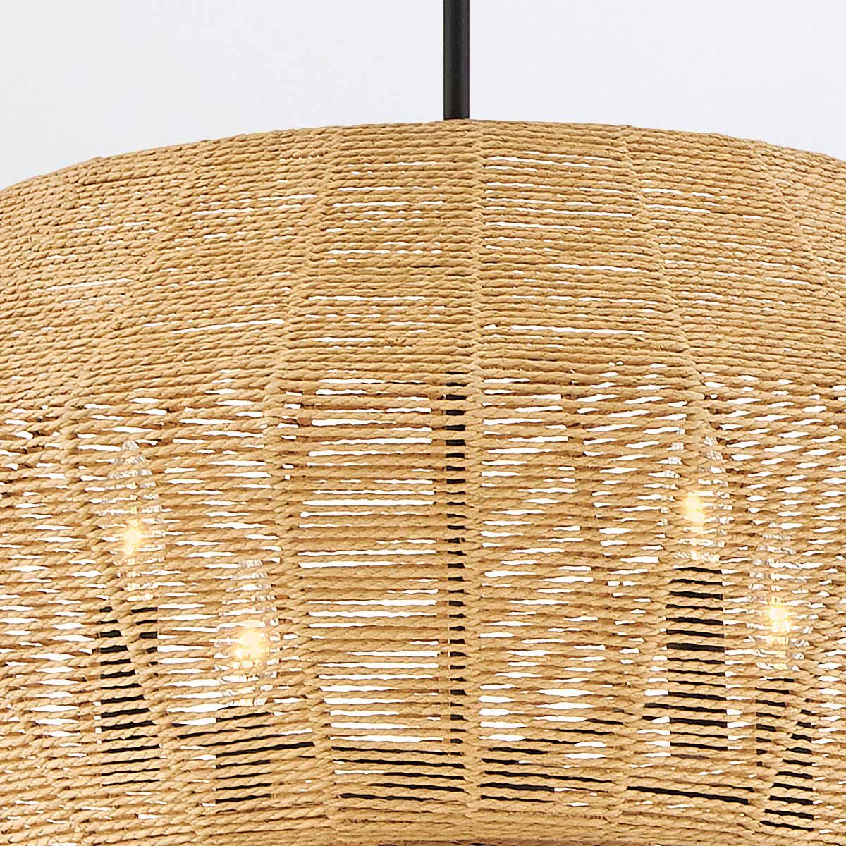 Quintiesse Luca 10 Light Multi Tier Chandelier - Black & Camel