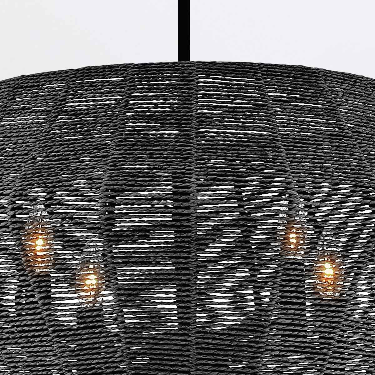 Quintiesse Luca 10 Light Multi Tier Chandelier - Black