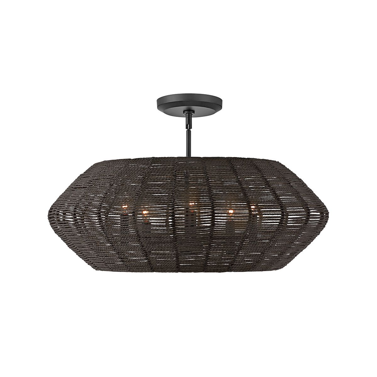 Quintiesse Luca 5 Light Duo-Mount Pendant - Black