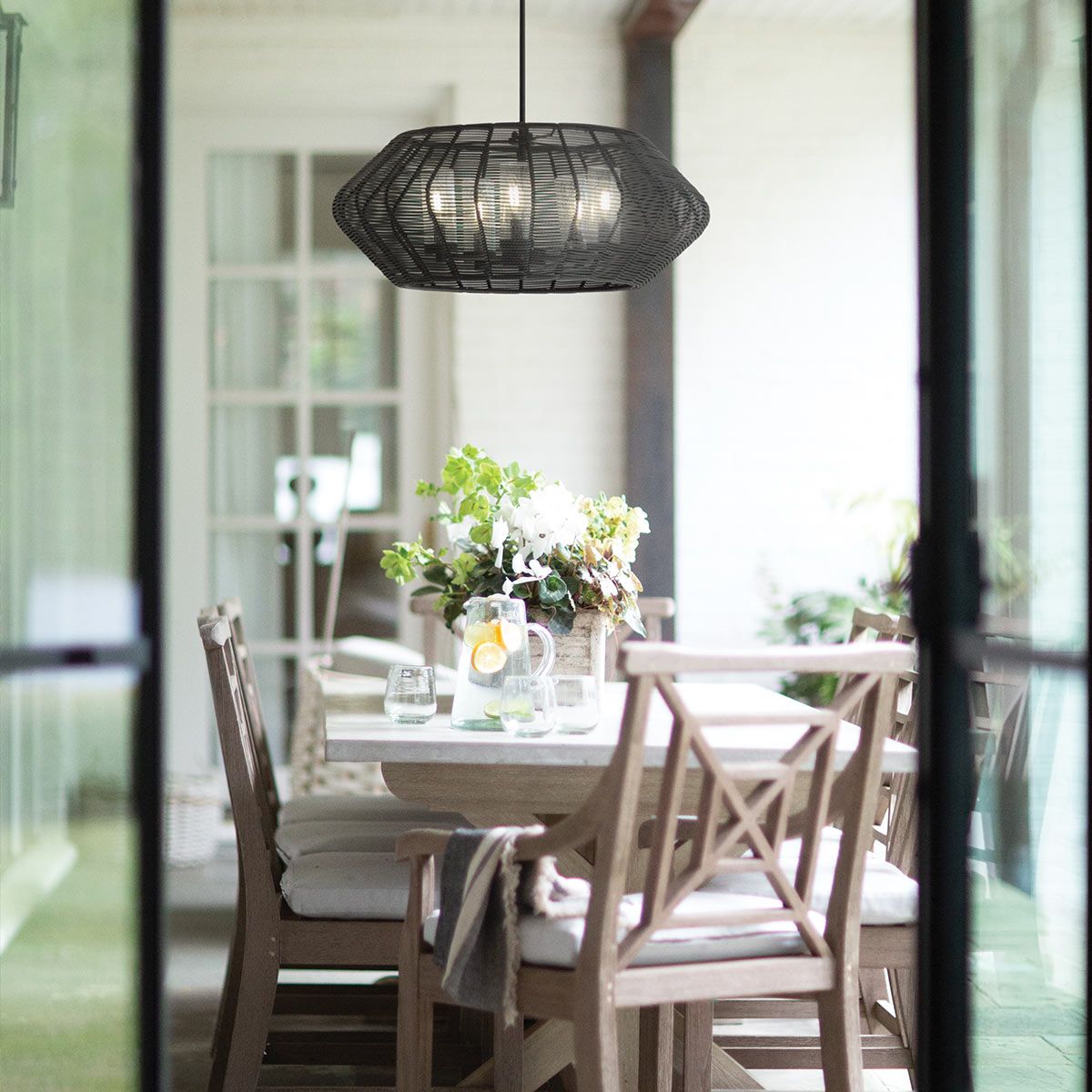 Quintiesse Luca 5 Light Duo-Mount Pendant - Black