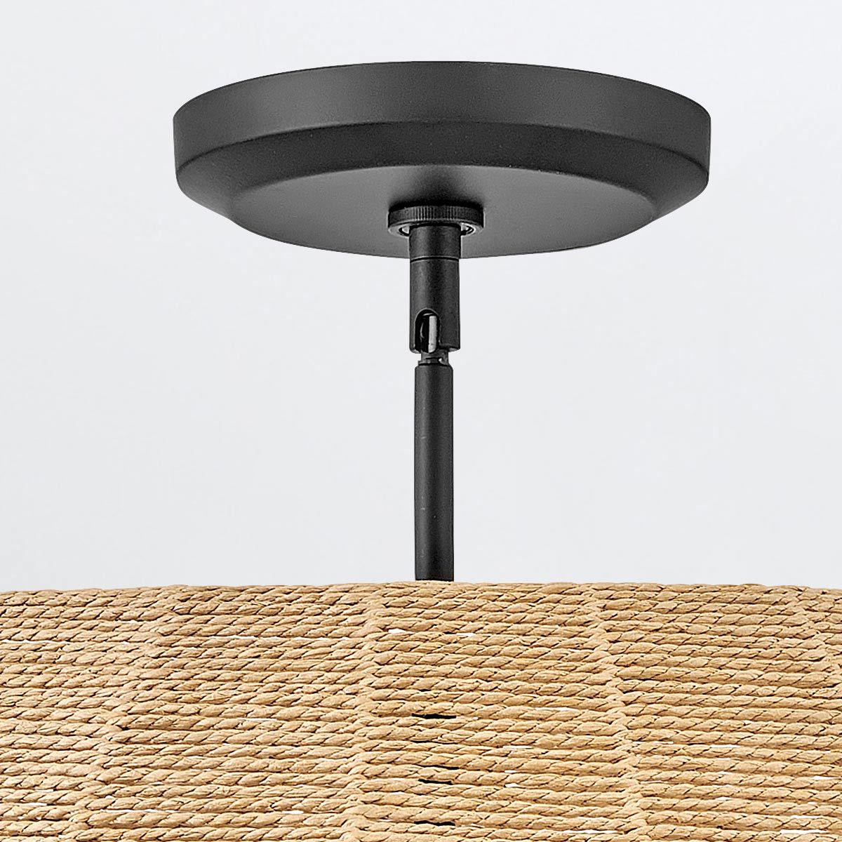 Quintiesse Luca 5 Light Duo-Mount Pendant - Black & Camel