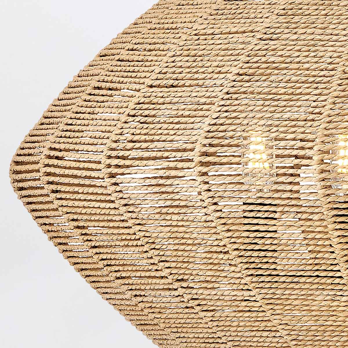 Quintiesse Luca 5 Light Duo-Mount Pendant - Black & Camel