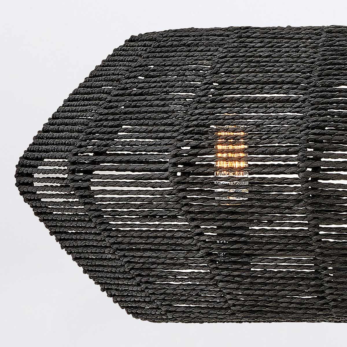 Quintiesse Luca 3 Light Duo-Mount Pendant - Black