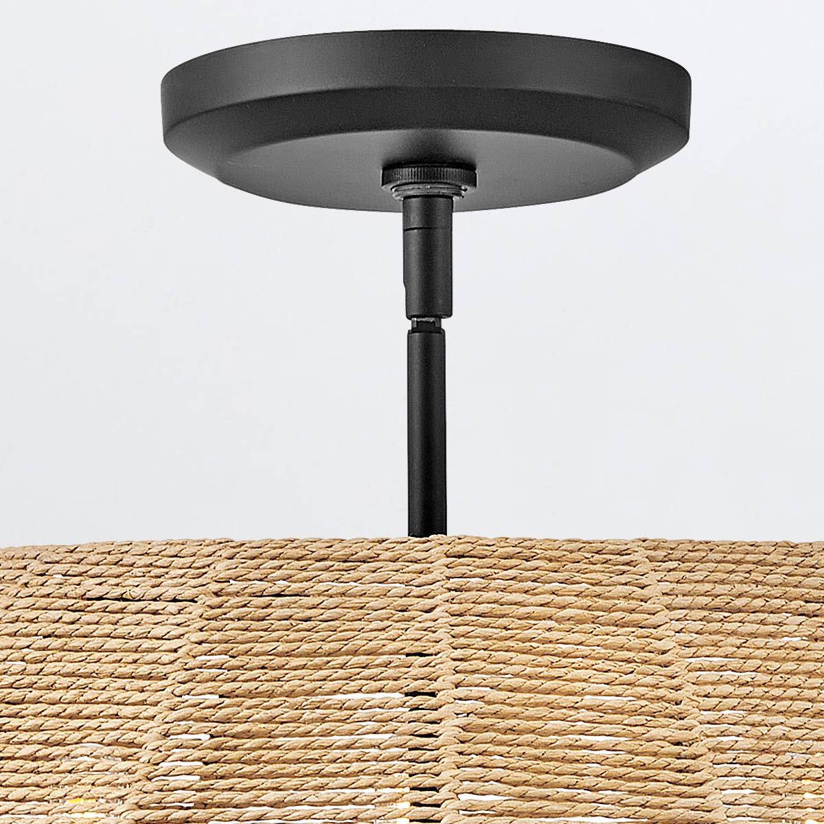 Quintiesse Luca 3 Light Duo-Mount Pendant - Black & Camel