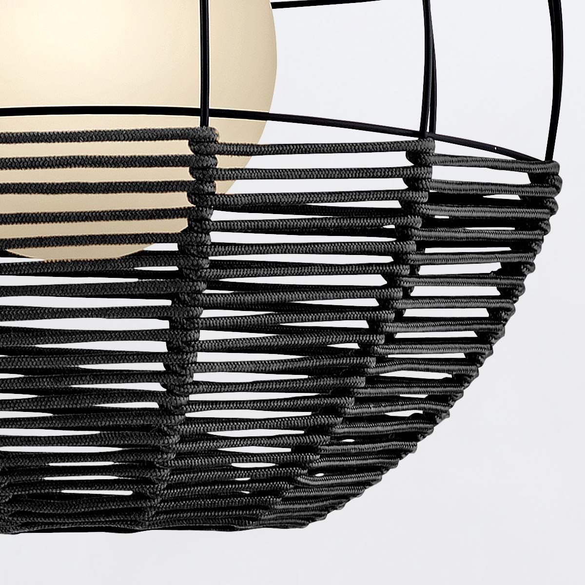 Quintiesse Maddox 1 Light Medium Outdoor Pendant - Black
