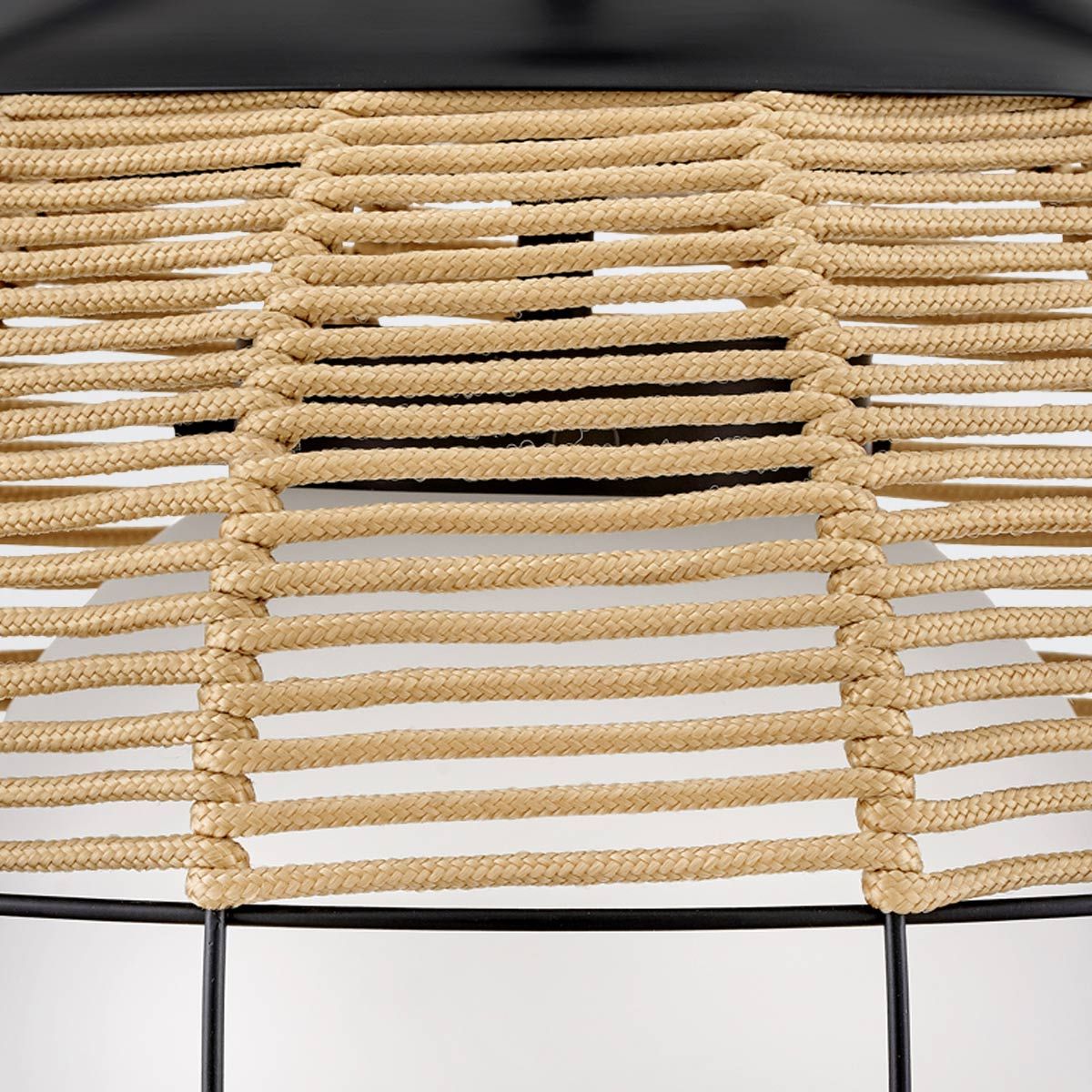 Quintiesse Maddox 1 Light Small Outdoor Pendant - Black & Camel