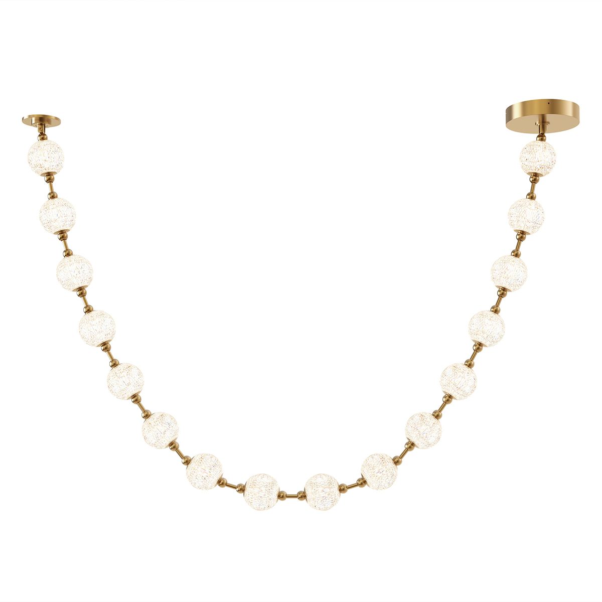 Quintiesse Marni 16 Head LED Pendant - Natural Brass