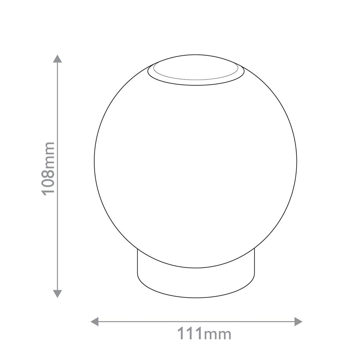 Quintiesse Marni Small LED Table Lamp - Natural Brass