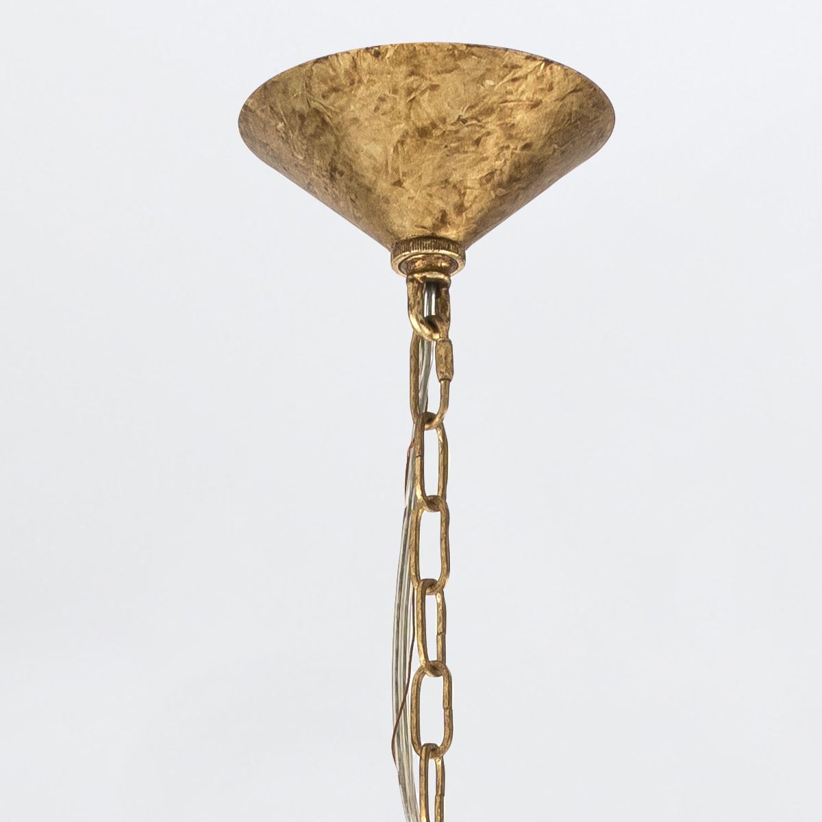 Quintiesse Meridian 9 Light Pendant - Distressed Gold & Smoked Glass