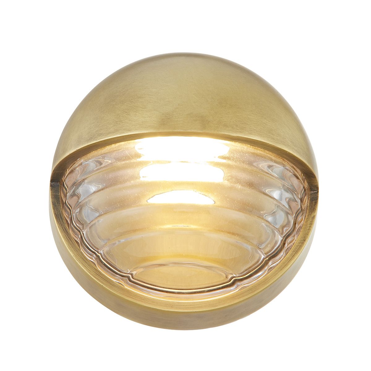 Quintiesse Palais Small LED Wall Light - Vintage Brass