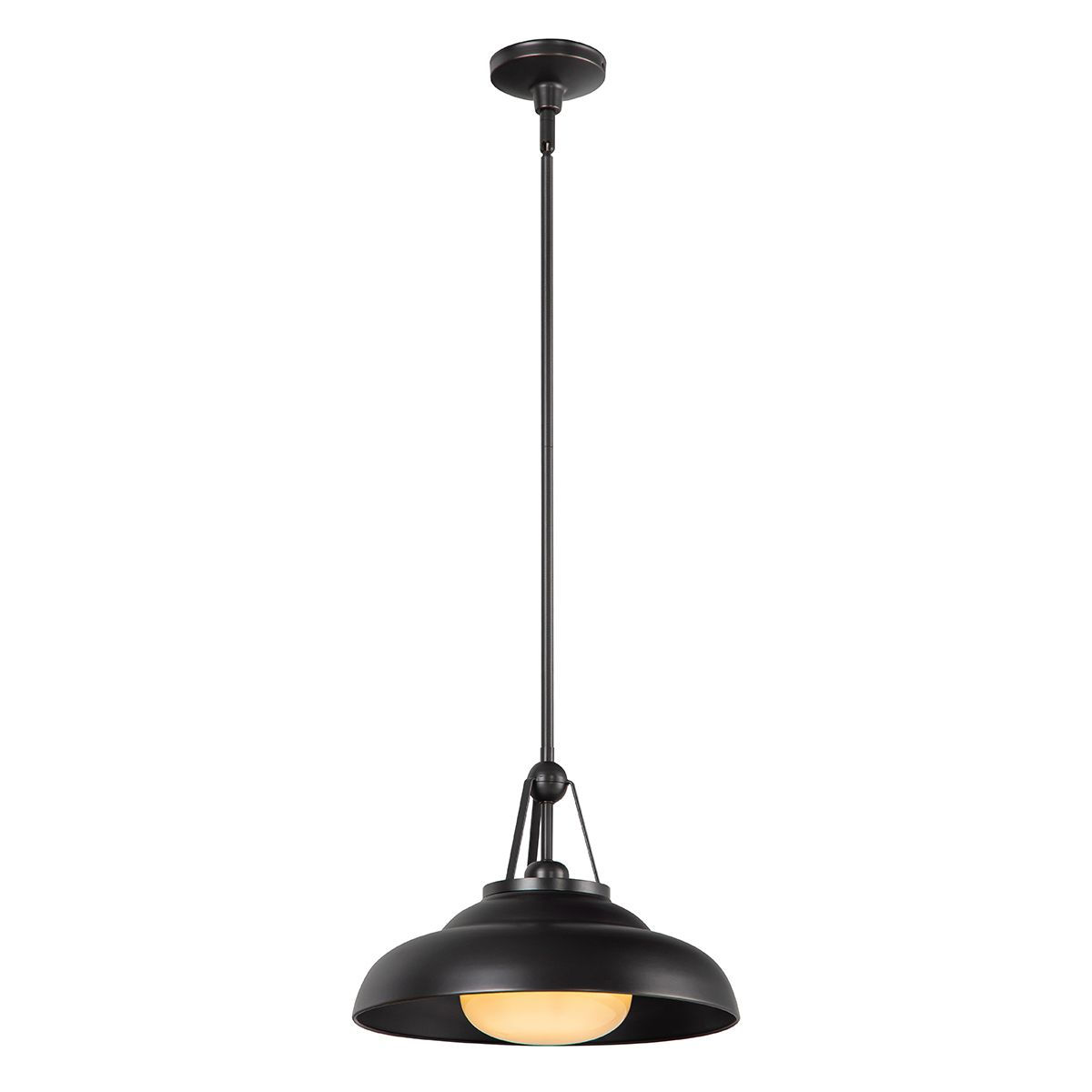 Quintiesse Palmetto 1 Light Pendant - Urban Bronze