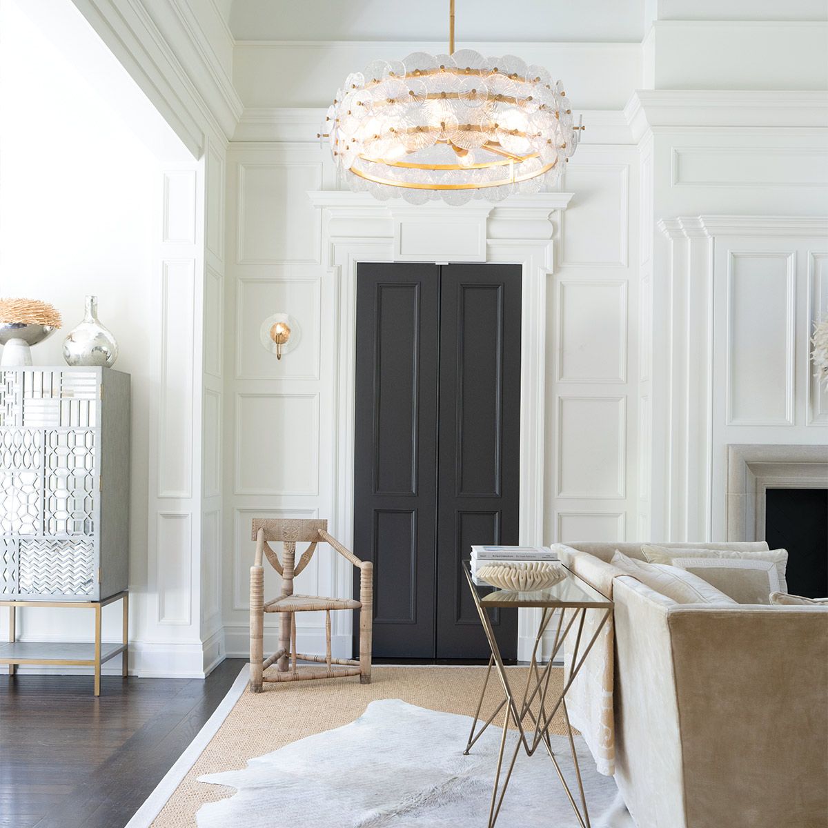 Quintiesse Rene 6 Light Drum Chandelier - Distressed Brass