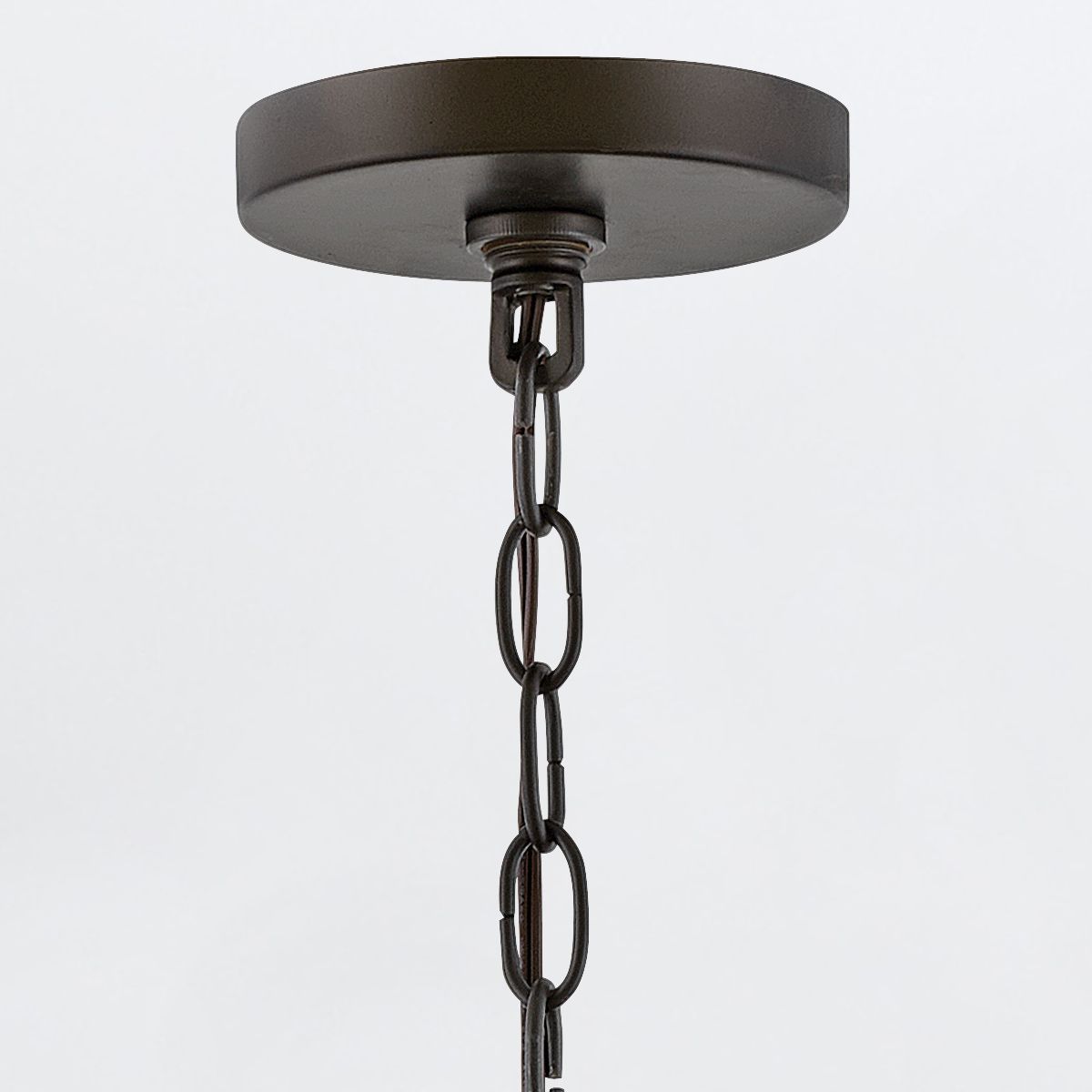 Quintiesse Riverwood4 4 Light Chandelier - Warm Bronze with Warm Ash accents