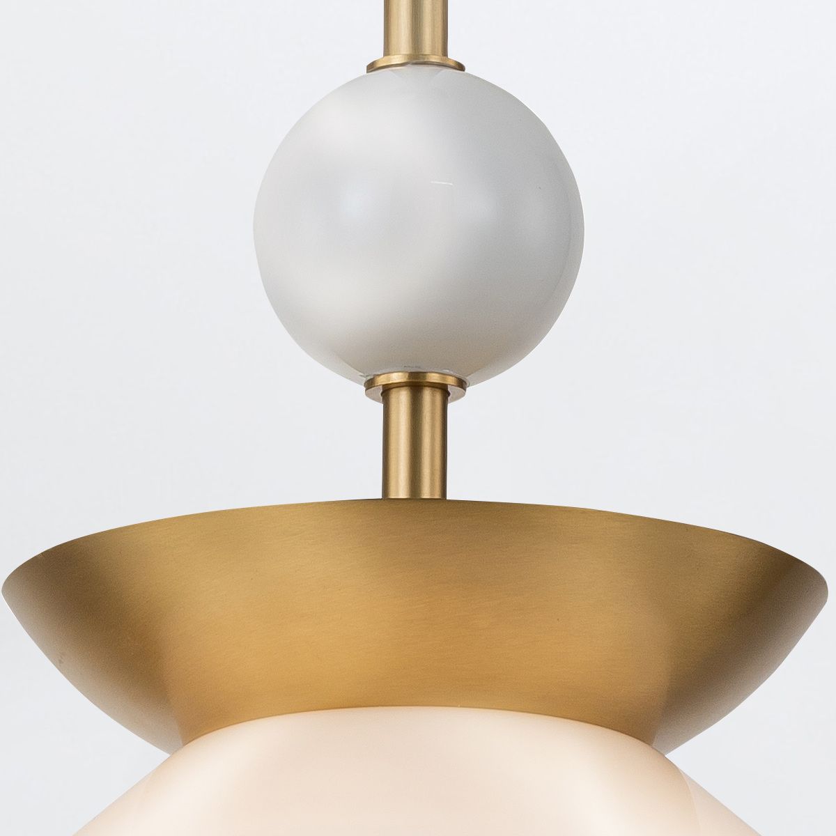 Quintiesse Saucer 1 Light Medium Pendant - Aged Brass