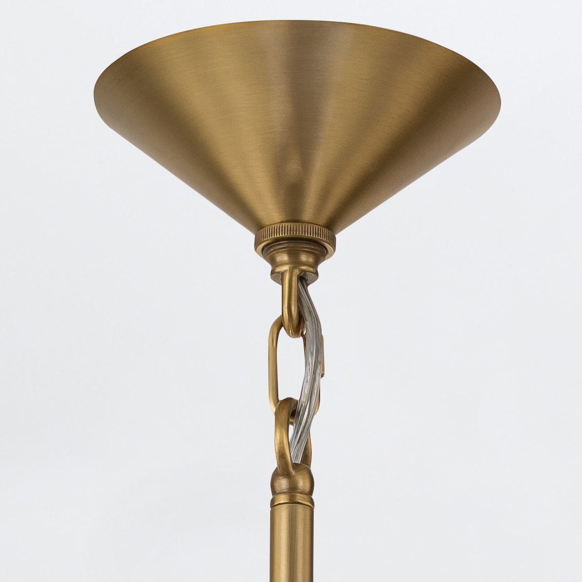 Quintiesse Saucer 1 Light Medium Pendant - Aged Brass
