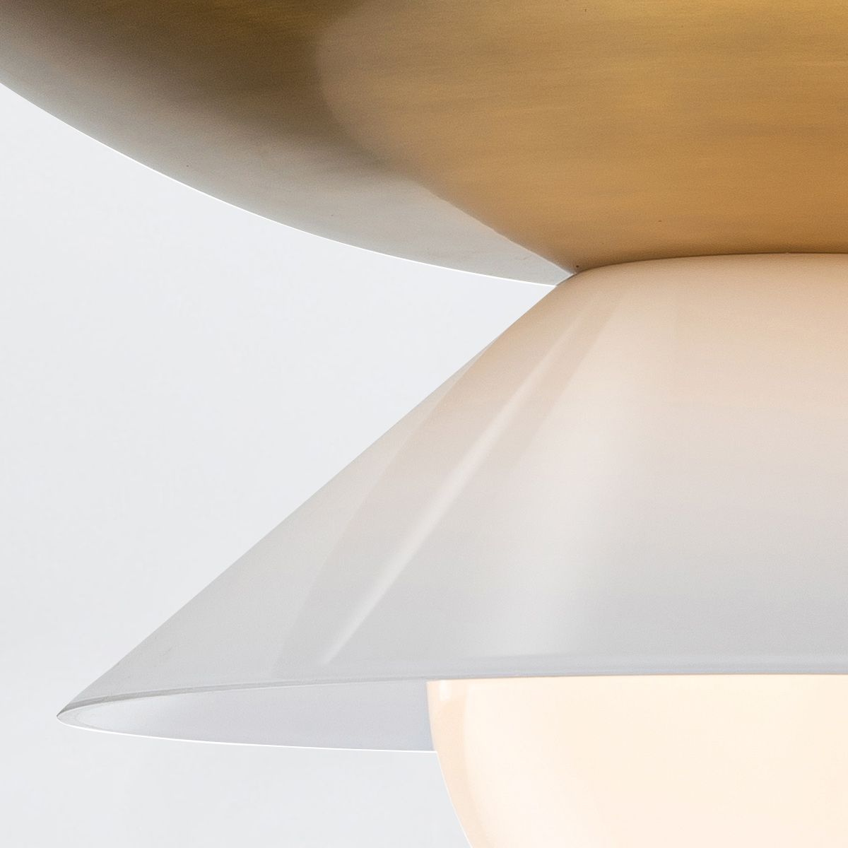 Quintiesse Saucer 4 Light Large Pendant - Aged Brass