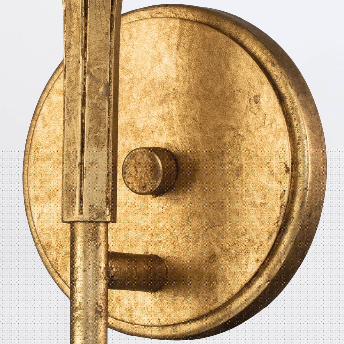 Quintiesse Sawgrass 1 Light Wall Light - Gold Leaf with Antique Glaze