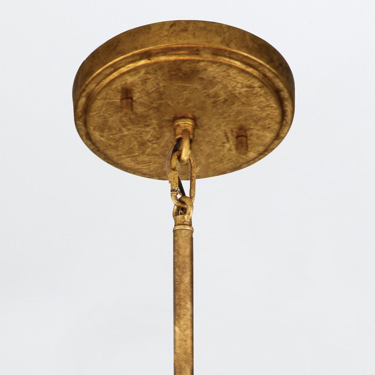 Quintiesse Sawgrass 3 Light Pendant - Gold Leaf with Antique Glaze