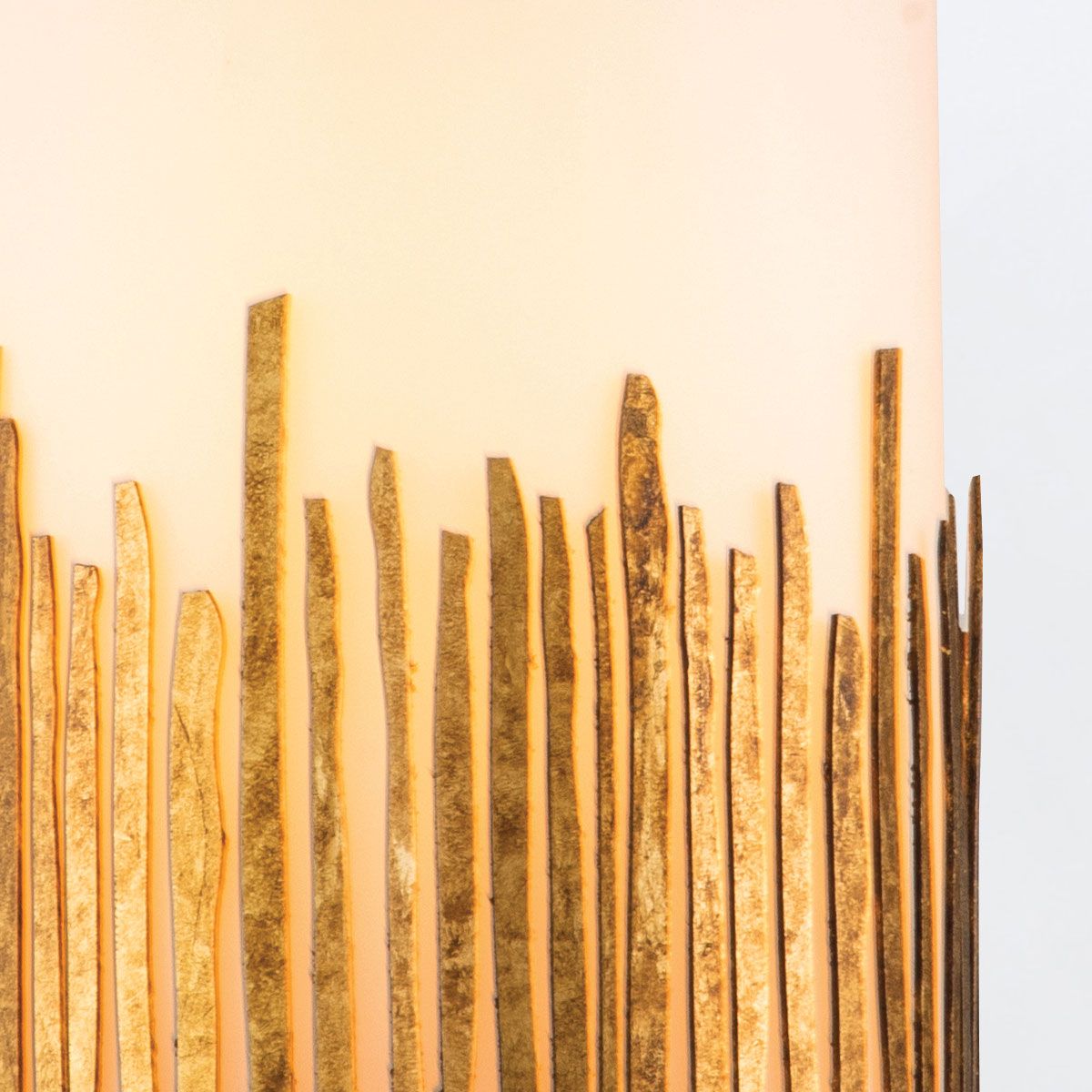 Quintiesse Sawgrass 1 Light Pendant - Gold Leaf with Antique Glaze